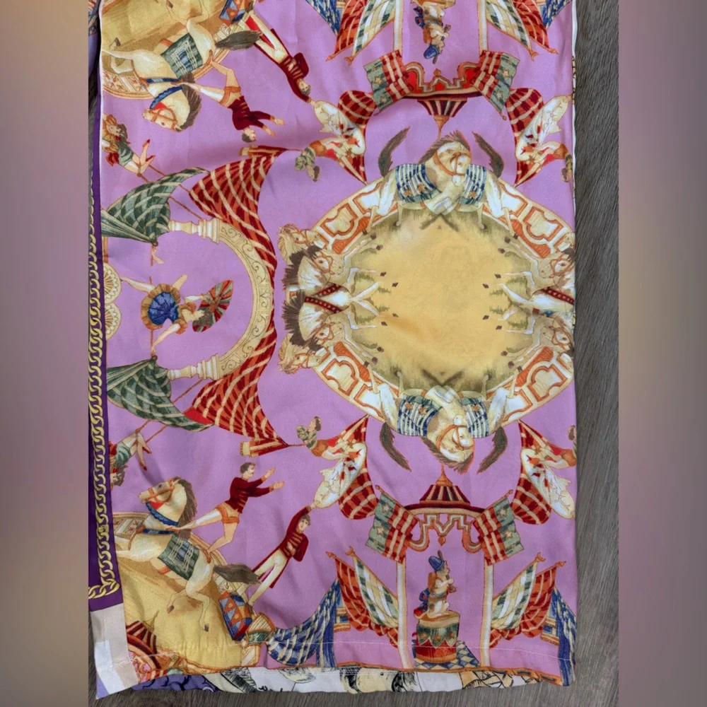 Venti6 Wide Leg Printed Palazzo Pants size medium - Picture 7 of 8